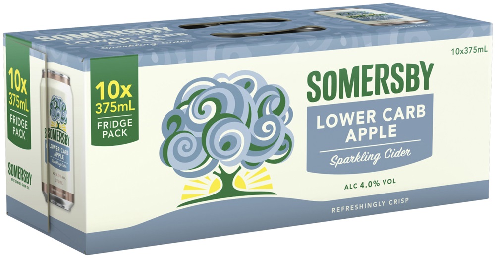 Somersby Lower Carb Apple Cider Can 375mL (10 Pack) First Choice