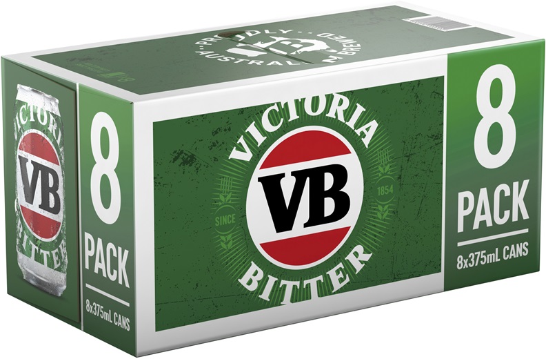 Victoria Bitter 8pk Can 375mL First Choice Liquor Market