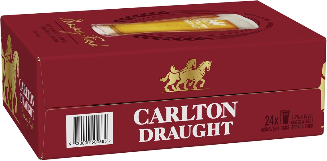 Carlton Draught Can 375mL First Choice Liquor
